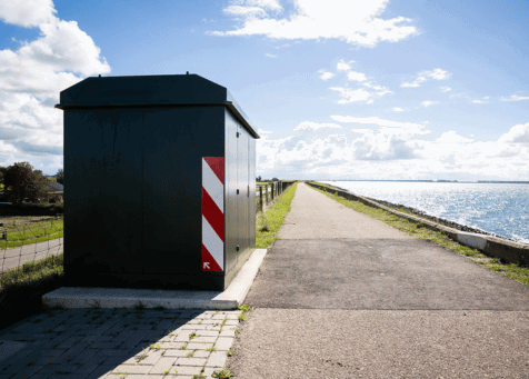 Groot formaat kast buiten