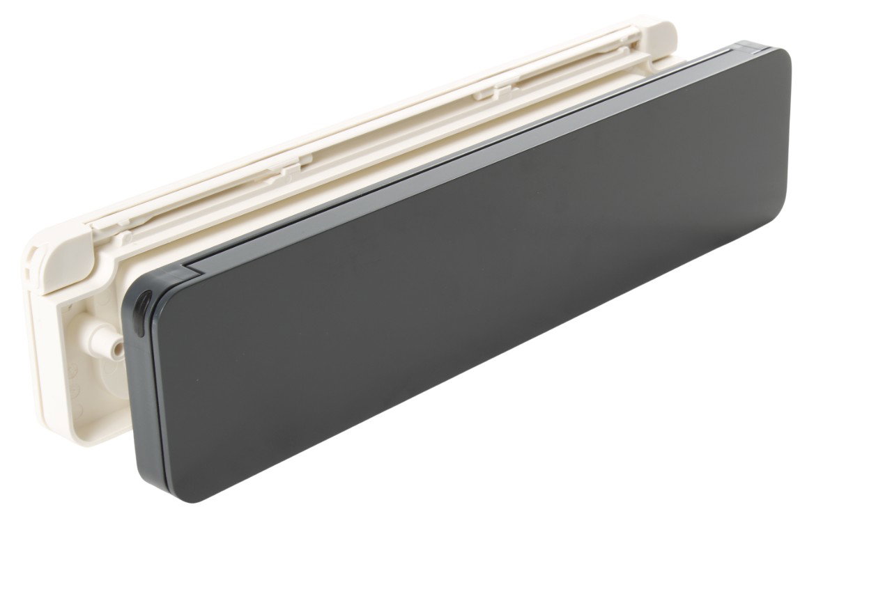 Homebox brievenbus antracietgrijs-creme wit