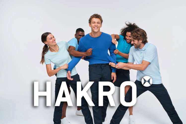 Hakro is een van de vele topmerken in de bedrijfskledingcollectie van Outfit company wear en te personaliseren met borduring of bedrukking