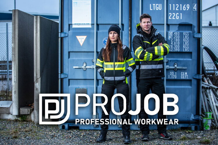 Projob is een van de vele topmerken in de bedrijfskledingcollectie van Outfit company wear en te personaliseren met borduring of bedrukking