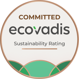EcoVadis Commited-badge voor Outfit company wear EcoVadis Commited-badge voor Outfit company wear