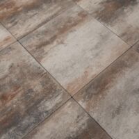 32054 terras tegel met verschillende bruintinten