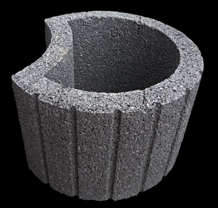 Cirkelflor Groot Zwart 48X38X30Cm