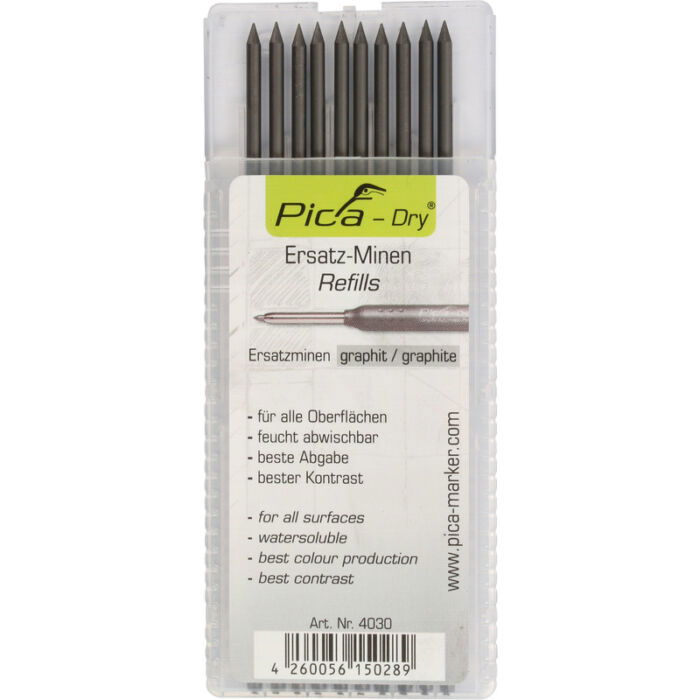 PicaDry Potlood Navulling 10x grafiet ( kleur 4030 )