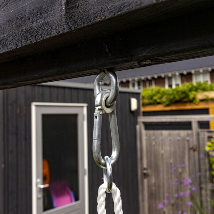Schommelhaak Met Karabijnhaak Verzinkt M12x140 Mm - Afbeelding 2