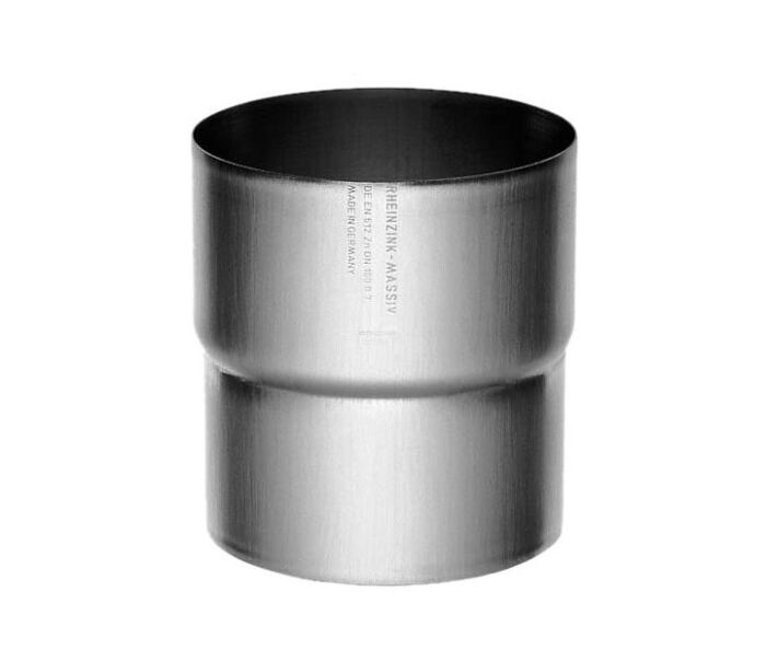 Rheinzink walsblank verbindingsmof voor HWA-buis 80 mm
