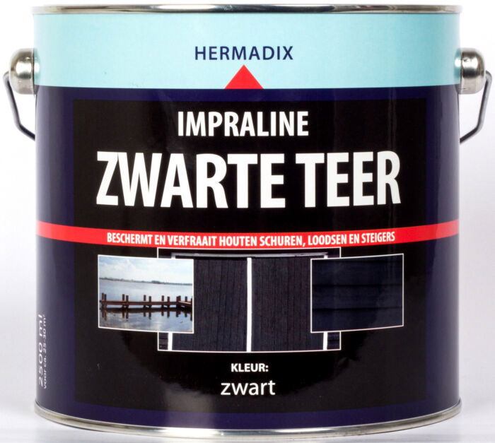 Hermadix Impraline Zwarte Teer 2,5 Liter