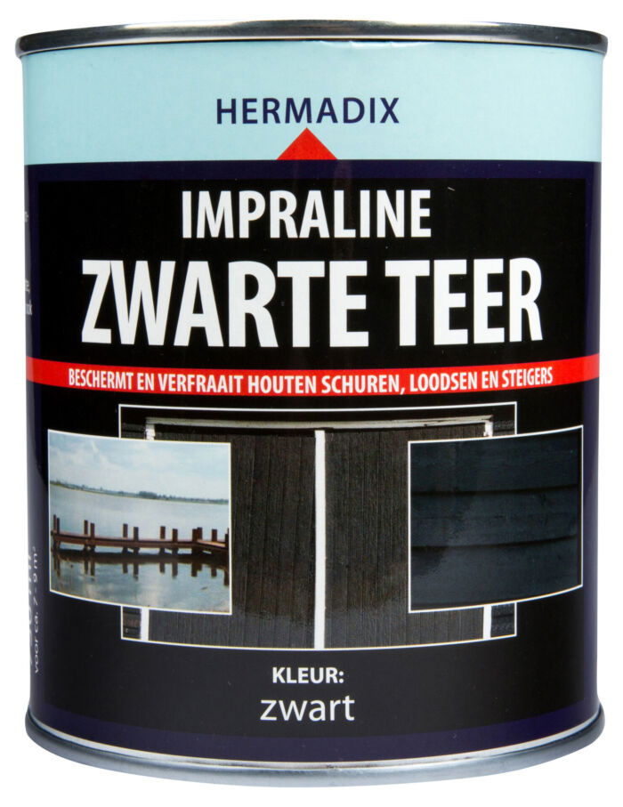 Hermadix Impraline Zwarte Teer 0,75 Liter