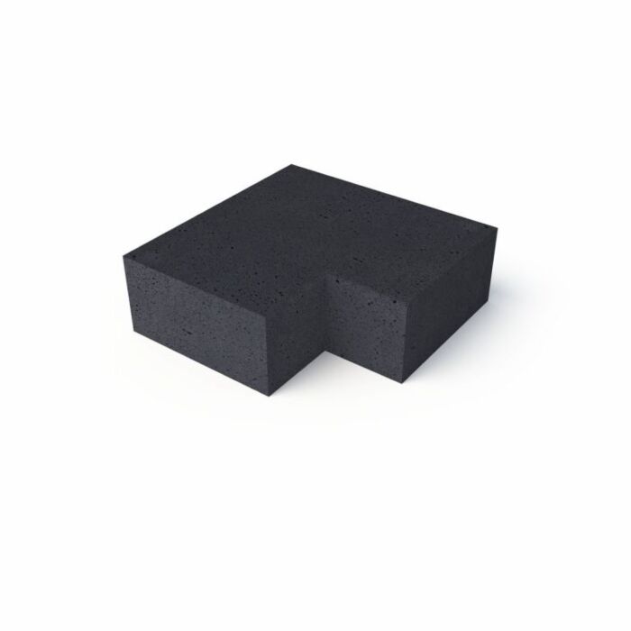 Schellevis Trap Hoekstuk 90° (40/20) Binnen Carbon 60x60cm - Afbeelding 2