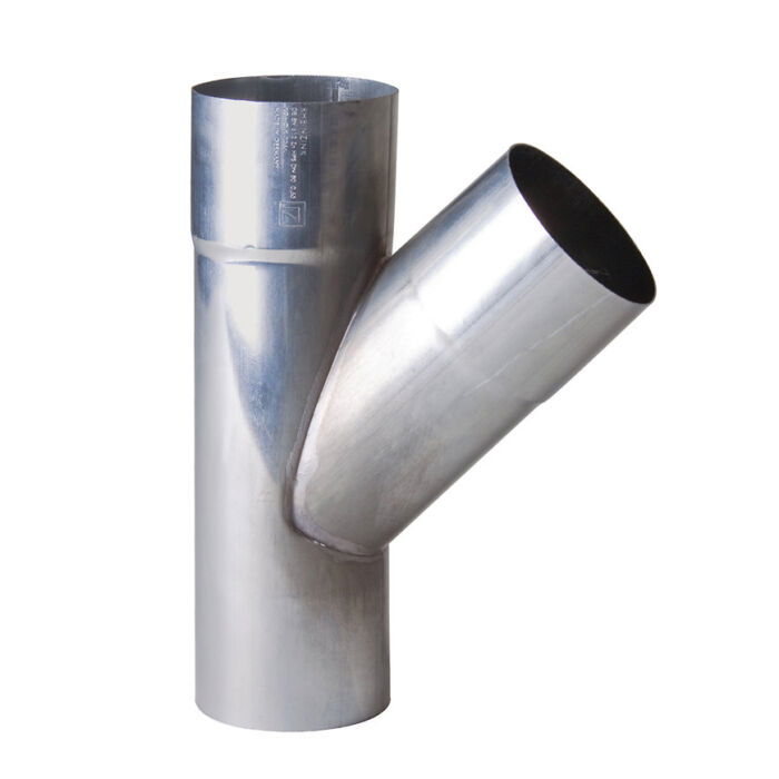 Rheinzink walsblank T-stuk 80 mm 45 gr