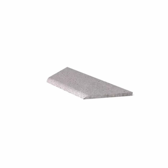 Schellevis Zwembadrand Hoek Links (100/60X40X5 cm) Grijs