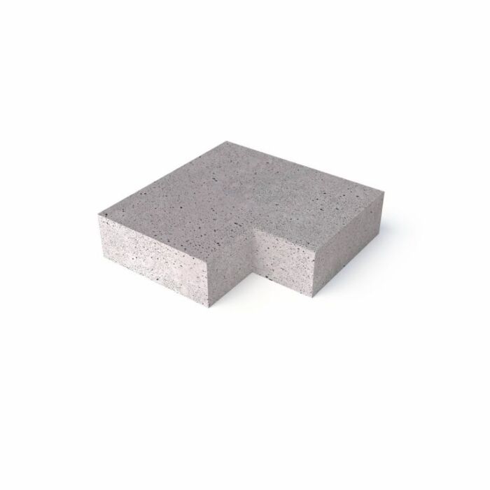 Schellevis Trap Hoekstuk 90° (37/15) Buiten Grijs 60x60cm - Afbeelding 2