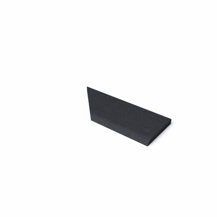 Schellevis Zwembadrand Hoek Rechts (100/60X40X5 cm) Carbon