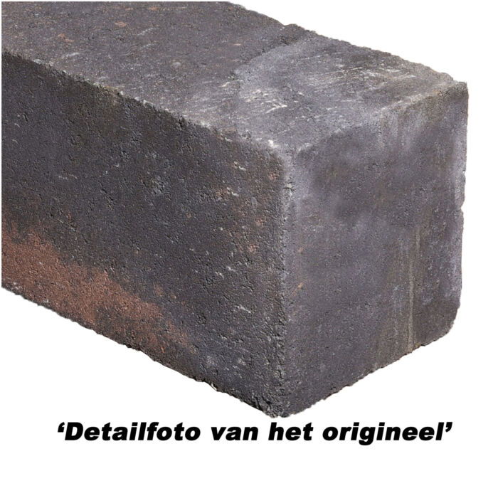 Patioblok strak 60x12x12 cm Bruin/Zwart - Afbeelding 2