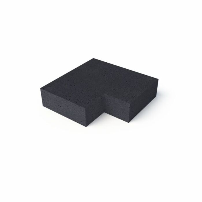 Schellevis Trap Hoekstuk 90° (37/15) Binnen Carbon 60x60cm - Afbeelding 2