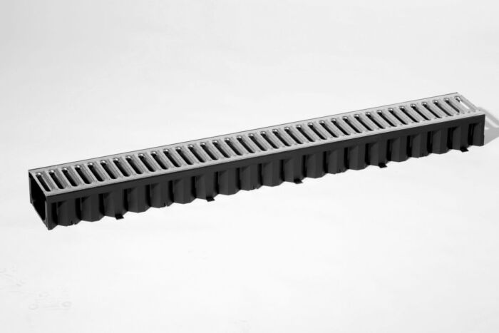 Hexaline 2.0 goot +verzinkt stalen sleufrooster 1m - Afbeelding 2