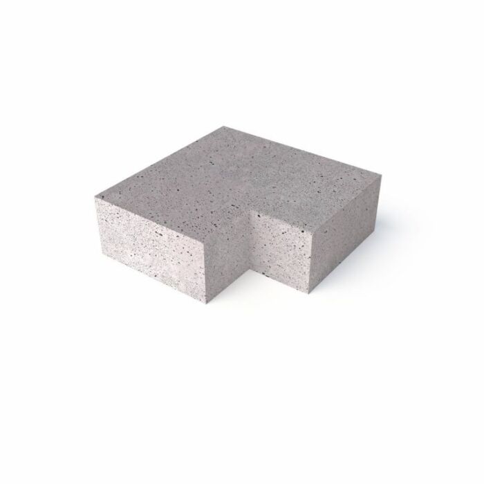 Schellevis Trap Hoekstuk 90° (40/20) Buiten Grijs 60x60cm - Afbeelding 2