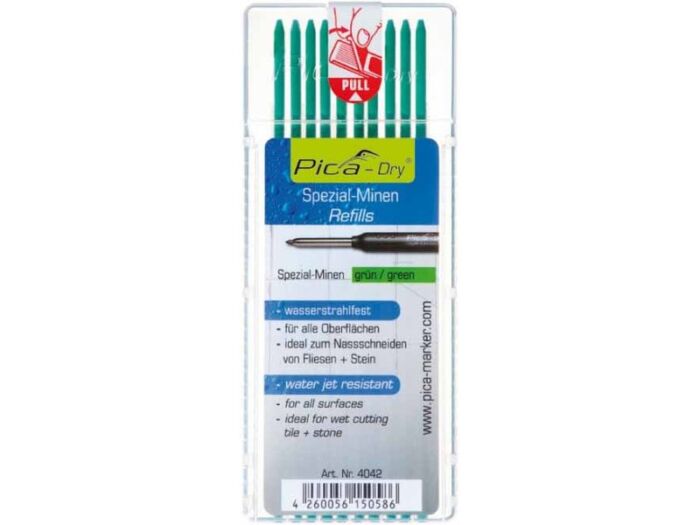 PicaDry Potlood Navulling 10x groen ( kleur 4042 )