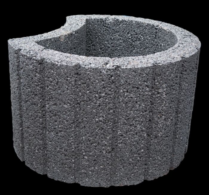 Cirkelflor Groot Zwart 48X38X30Cm - Afbeelding 2