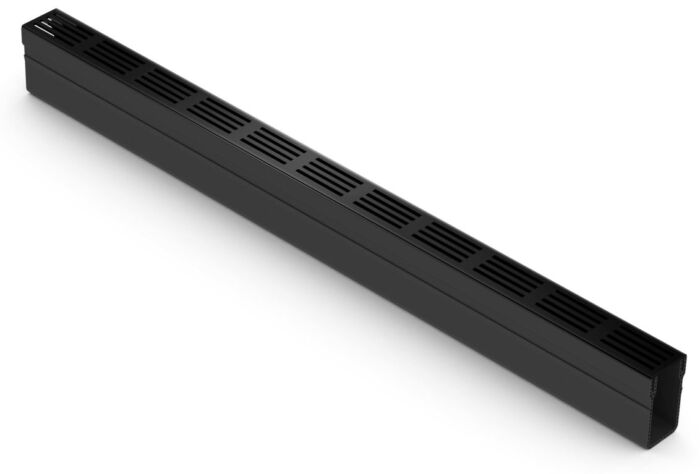 ACO Slim-Line zwart met designrooster