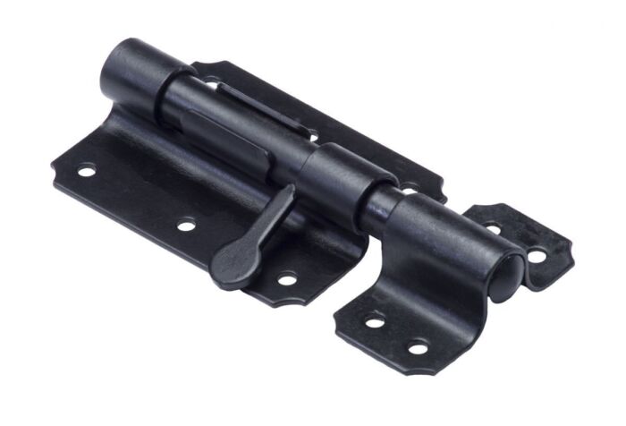Plaatgrendel Zwart Ø 12 - 80x60 Mm