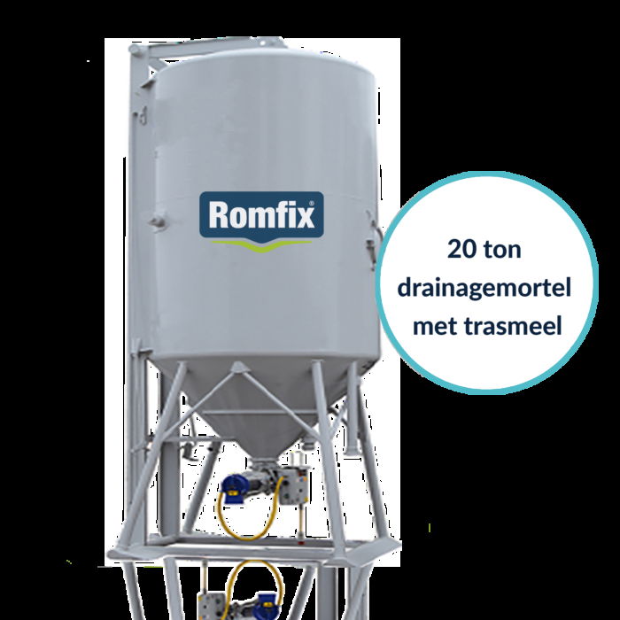Romfix (SILO) Drainage Mortel - Incl Trasmeel - >20ton. Ex transport en accesoires en overige voorwaarde's