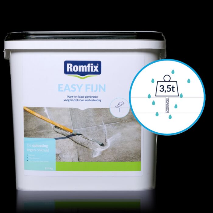 Romfix Easy Fijn - Basalt 12,5kg (3 Mm)