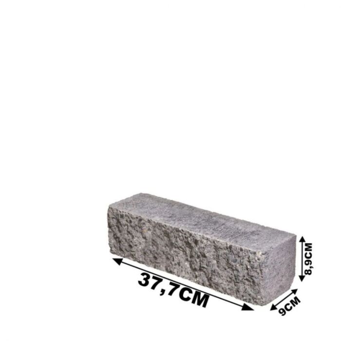 Gevelsteen Rox 37,7x9x8,9 Antraciet