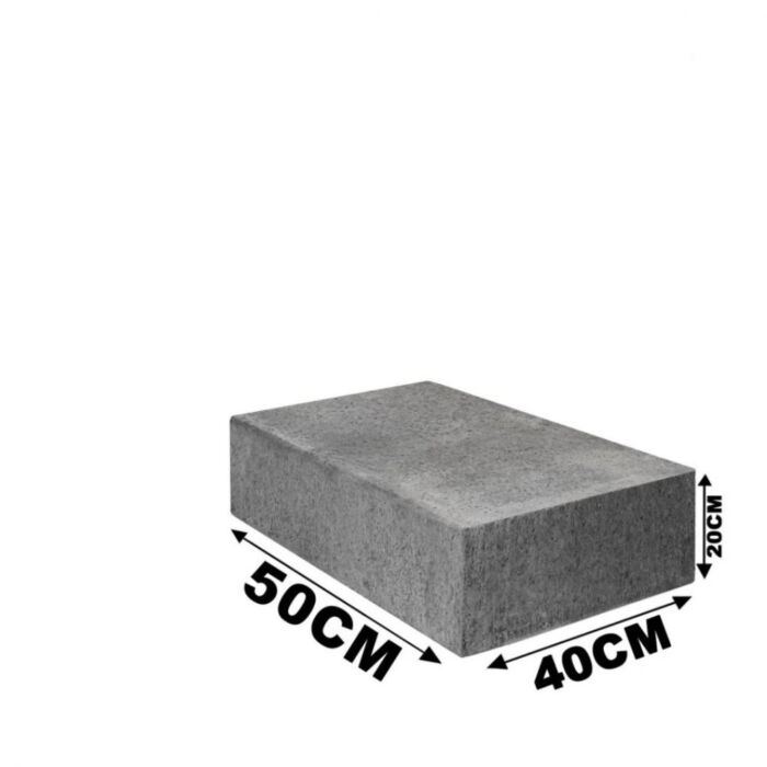 Schellevis Halve Traptrede 50x40x20cm Antraciet