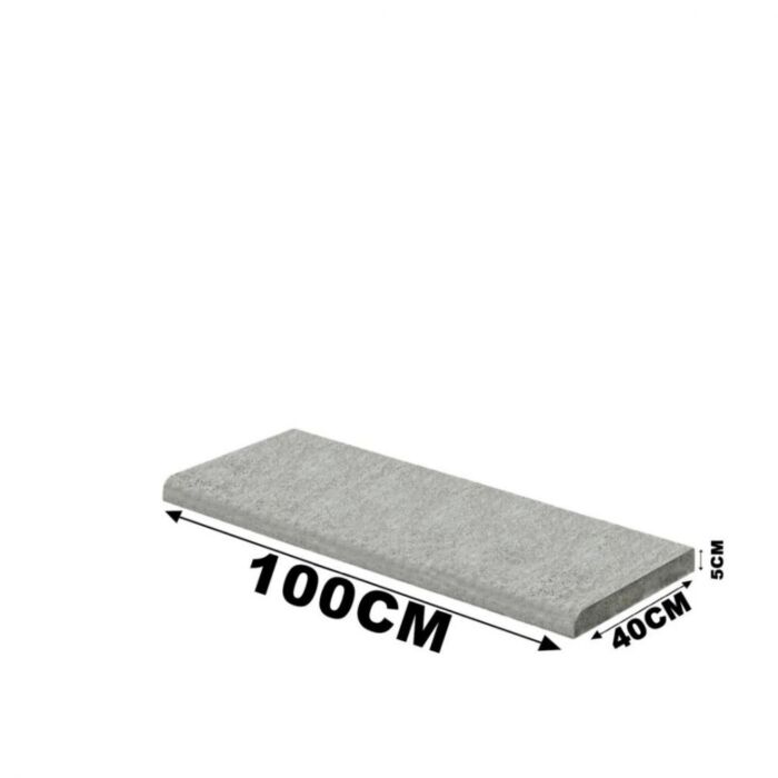 Schellevis Zwembadrand 100x40x5cm Grijs