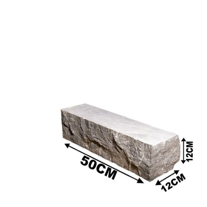 Blue Stone stapel element eind-/hoekstuk 50x12x12 cm. gekapt