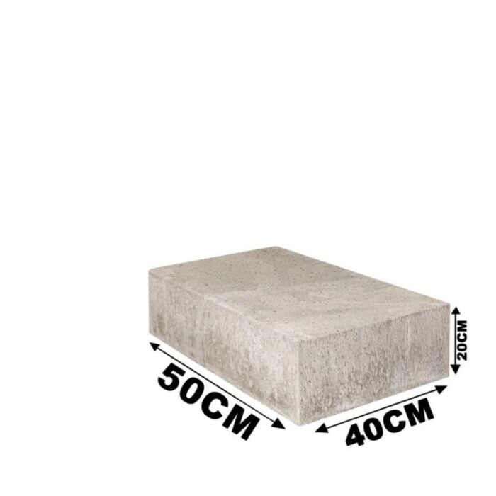 Schellevis Halve Traptrede 50x40x20cm Grijs
