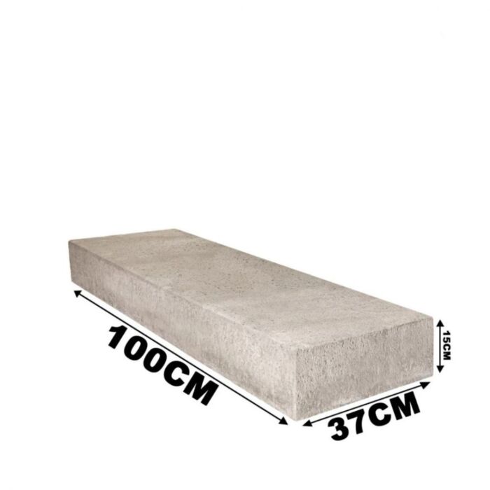 Schellevis Traptrede 100x37x15cm Grijs