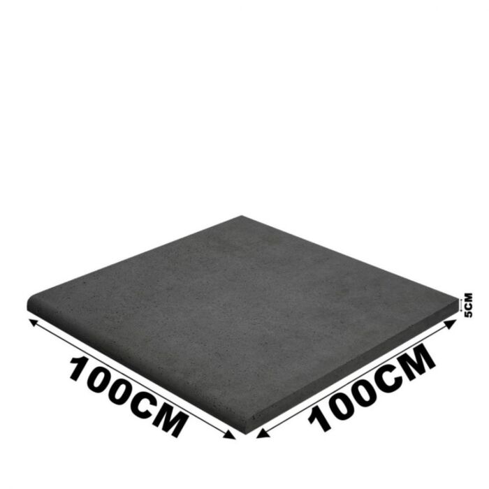 Schellevis Zwembadrand (100x100x5cm) Carbon