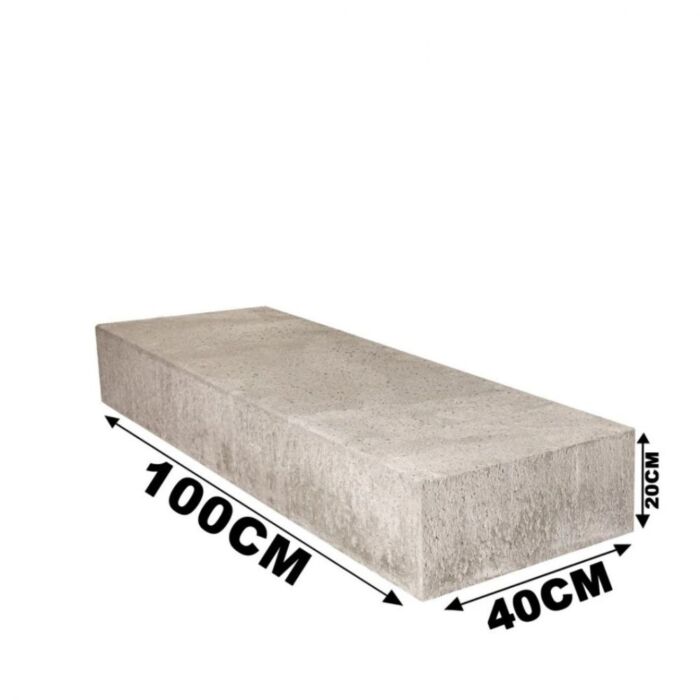 Schellevis Traptrede 100x40x20cm Grijs