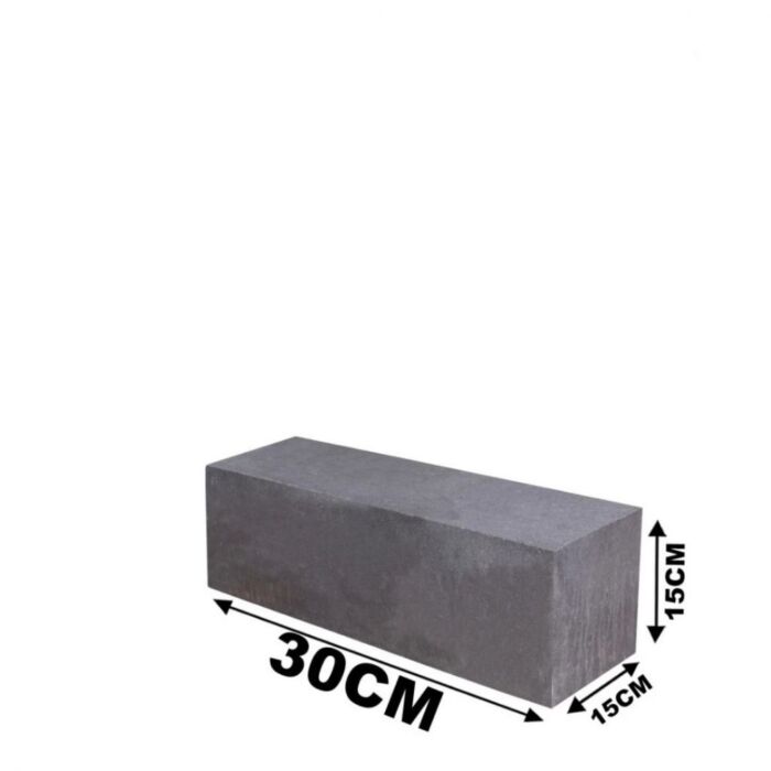 Patioblok Antraciet 30x15x15cm strak