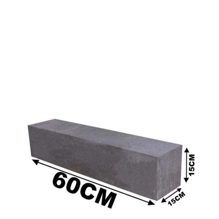 Patioblok strak 60x15x15 Antraciet