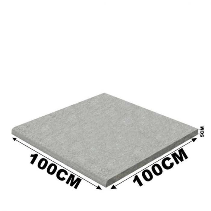 Schellevis Zwembadrand (100x100x5cm) Grijs