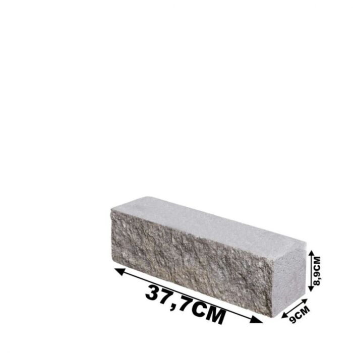 Gevelsteen Rox 37,7x9x8,9 Noors grijs