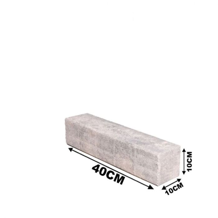 Decor Block Grijs/zwart 40x10x10cm