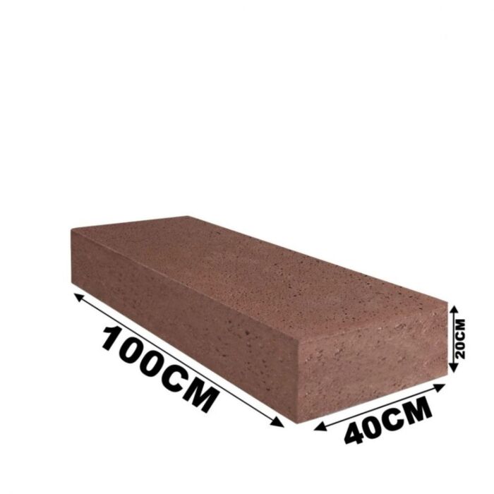 Schellevis Traptrede 100x40x20cm Roodbruin