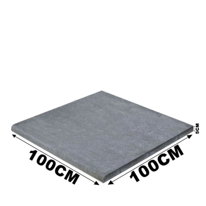 Schellevis Zwembadrand (100x100x5cm) Antraciet