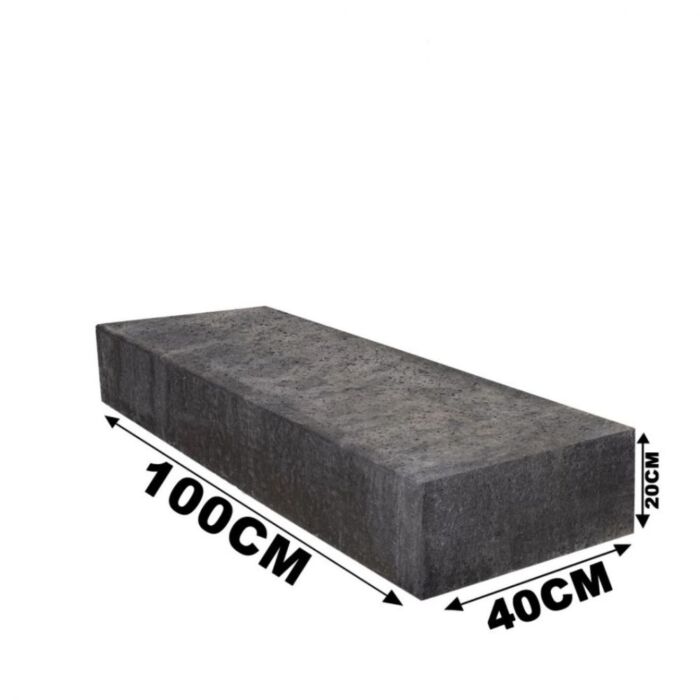 Schellevis Traptrede 100x40x20cm Carbon
