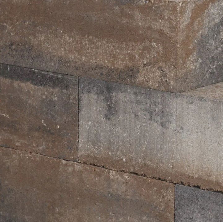 stapelblokken grijs bruin gemeleerd