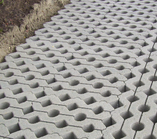 Grasbetontegel vlak 61x41cm