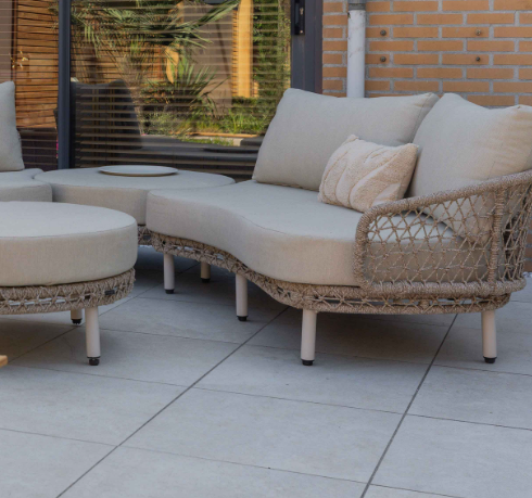 Terrastegel keramiek bank 60x60cm
