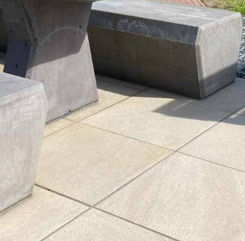 Terrastegel keramiek bank 60x60cm
