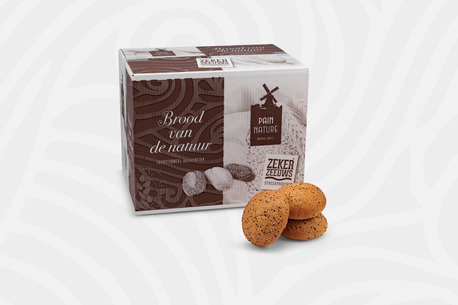 Zeekraal brioche sesam zw/wit per 36 - Afbeelding 2